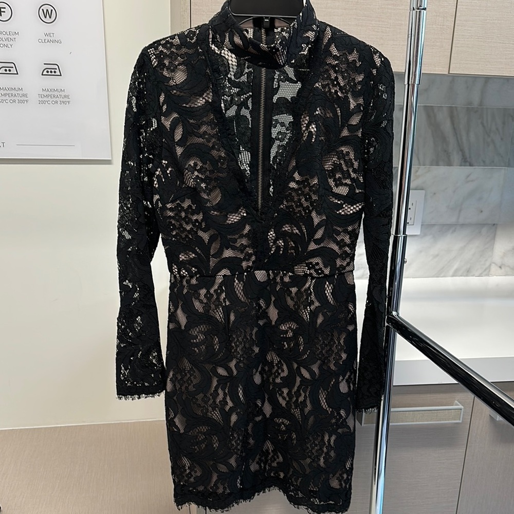 Elegant Black Lace Dress